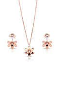 Maribel Silver Pendant and Earrings Set