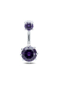 Solitaire Glow Belly Button Ring