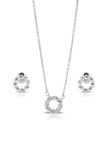 Rosalie Silver Pendant and Earrings Set