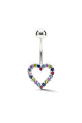 Crystal Frame Belly Button Ring