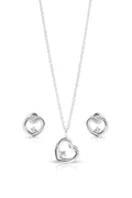 Cordelle Silver Pendant and Earrings Set