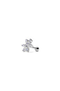 Icy Bloom Silver Ear Piercing