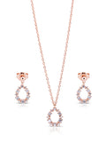 Anneliese Silver Pendant and Earrings Set