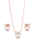 Maelis Silver Pendant and Earrings Set