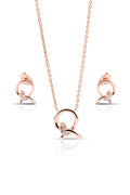 Noellea Silver Pendant and Earrings Set