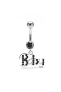 Glitter Baby Belly Button Ring