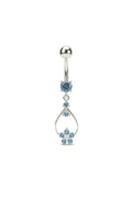 Floral Arch Belly Button Ring