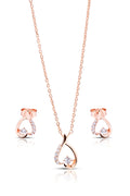 Alira Silver Pendant and Earrings Set