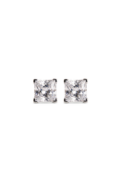 Lustre Square Silver Studs