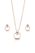 Orbitte Silver Pendant and Earrings Set