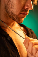 silver neck chain for men