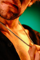 silver neck chain for men