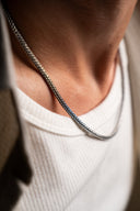 silver neck chain for men