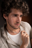 silver neck chain for men