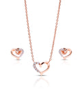 Devina Silver Pendant and Earrings Set