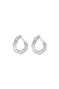 New Angle 925 Sterling Silver Hoop Earrings
