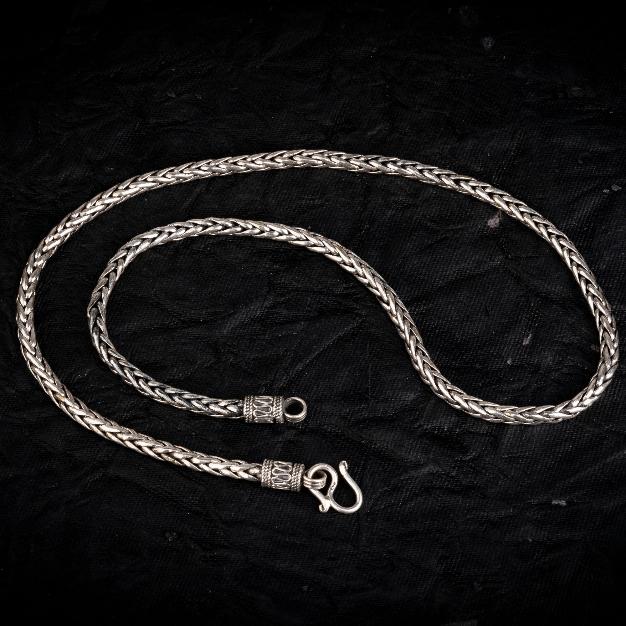 silver neck chain for men