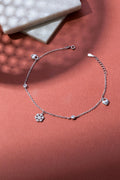 Winter Silver Anklet