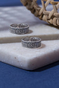 Serpentis Spiral Silver Toe Ring