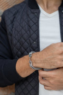 Dragon Weave Men’s Silver Bracelet