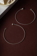 Eta Silver Anklet