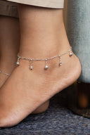 Aster Silver Anklet