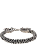 Dragon Weave Men’s Silver Bracelet