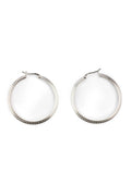 Geneva Hoop Silver Earrings Parman