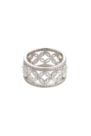 Octavia Floral Silver Ring