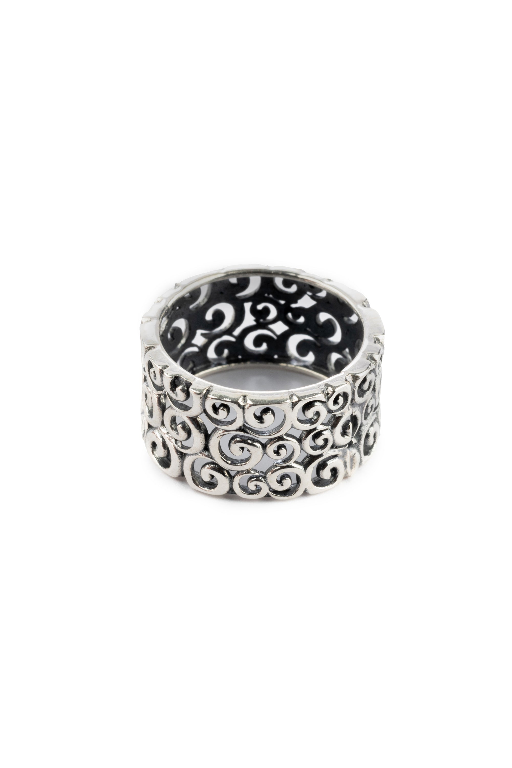Elora Ocean Wave Silver Ring