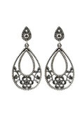 Zukti Floral Silver Earrings Parman