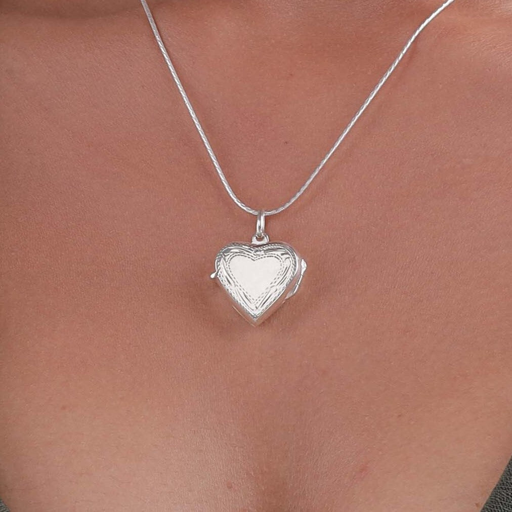 Cicilia Heart Shaped Silver Pendant Parman