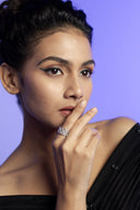 Octavia Floral Silver Ring