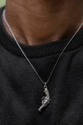 Revolver Men’s Silver Pendant Parman