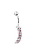 Cora Band Silver Belly Button Ring Parman
