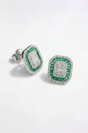 Emerald Hymn Silver Earrings