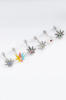 Indica Silver Belly Button Ring Parman