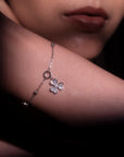 Cloverwing Silver Bracelet