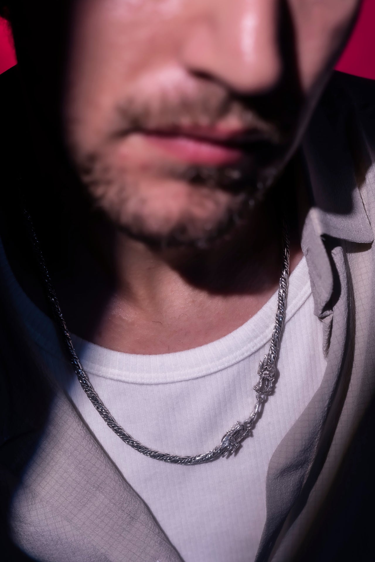 silver neck chain for men