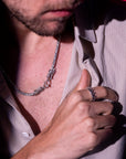 silver neck chain for men