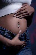Lunar Loop Belly Button Ring