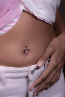 Petal Drop Belly Button Ring