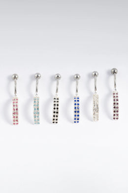 Cora Band Silver Belly Button Ring Parman
