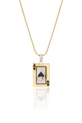 Ace of Spades Silver Pendant