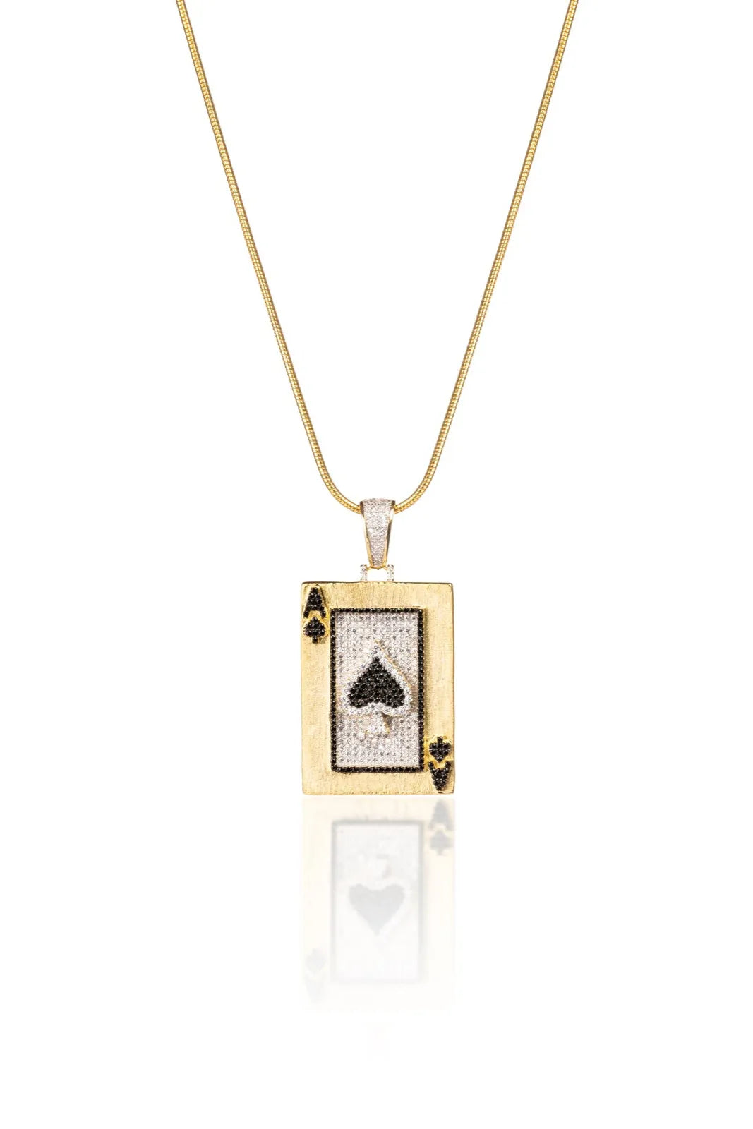 Ace of Spades Silver Pendant