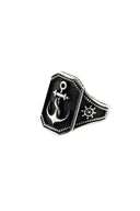 Anchor Drop Men’s Silver Ring Parman