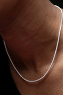 Ares Men’s Silver Popcorn Chain