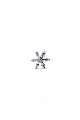 Icy Bloom Silver Ear Piercing