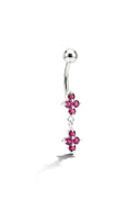 Blossom Quartet Belly Button Ring