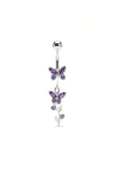 Butterfly Kisses Belly Button Ring